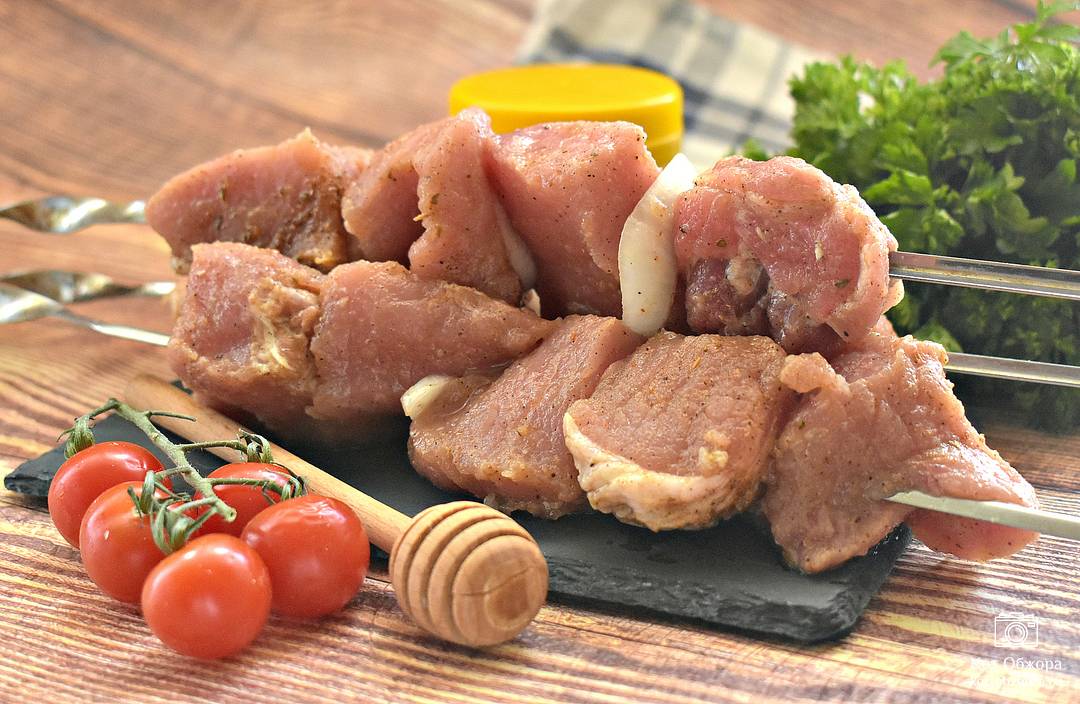 Рецепт: Свиные отбивные с горчицей и медом