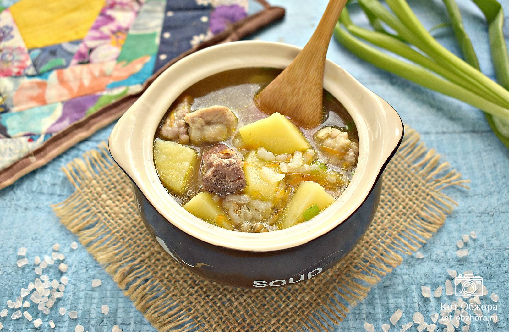Рецепт: Картофельный суп с курицей в мультиварке | Легкий и питательный.
