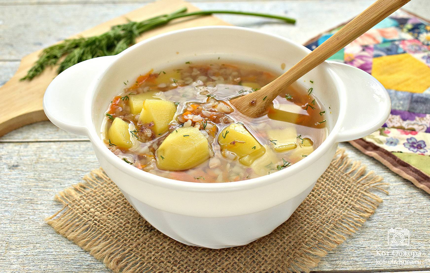 Суп с фрикадельками и картошкой