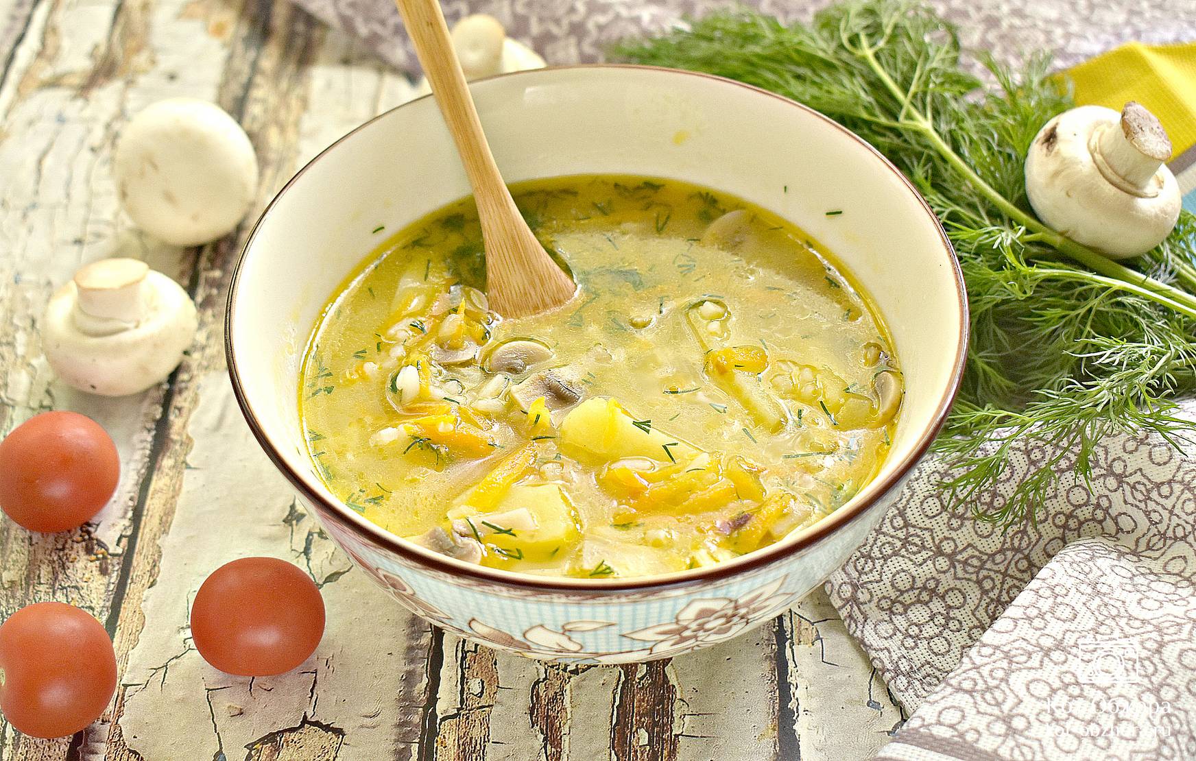 Рецепт суп с грибами и с курицей рецепт с фото пошагово