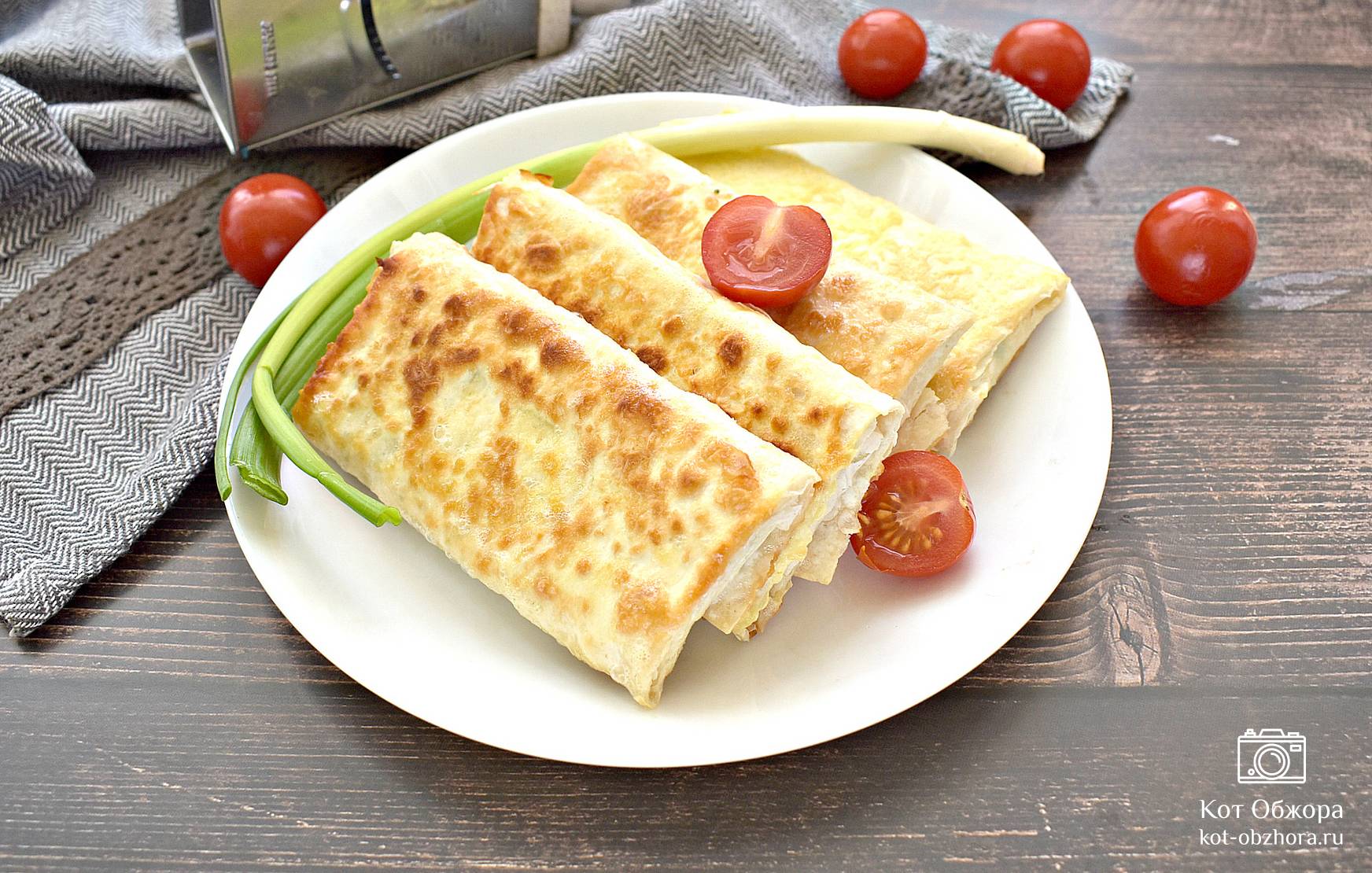 Лаваш с творожно-сырной начинкой — пошаговый рецепт с фото