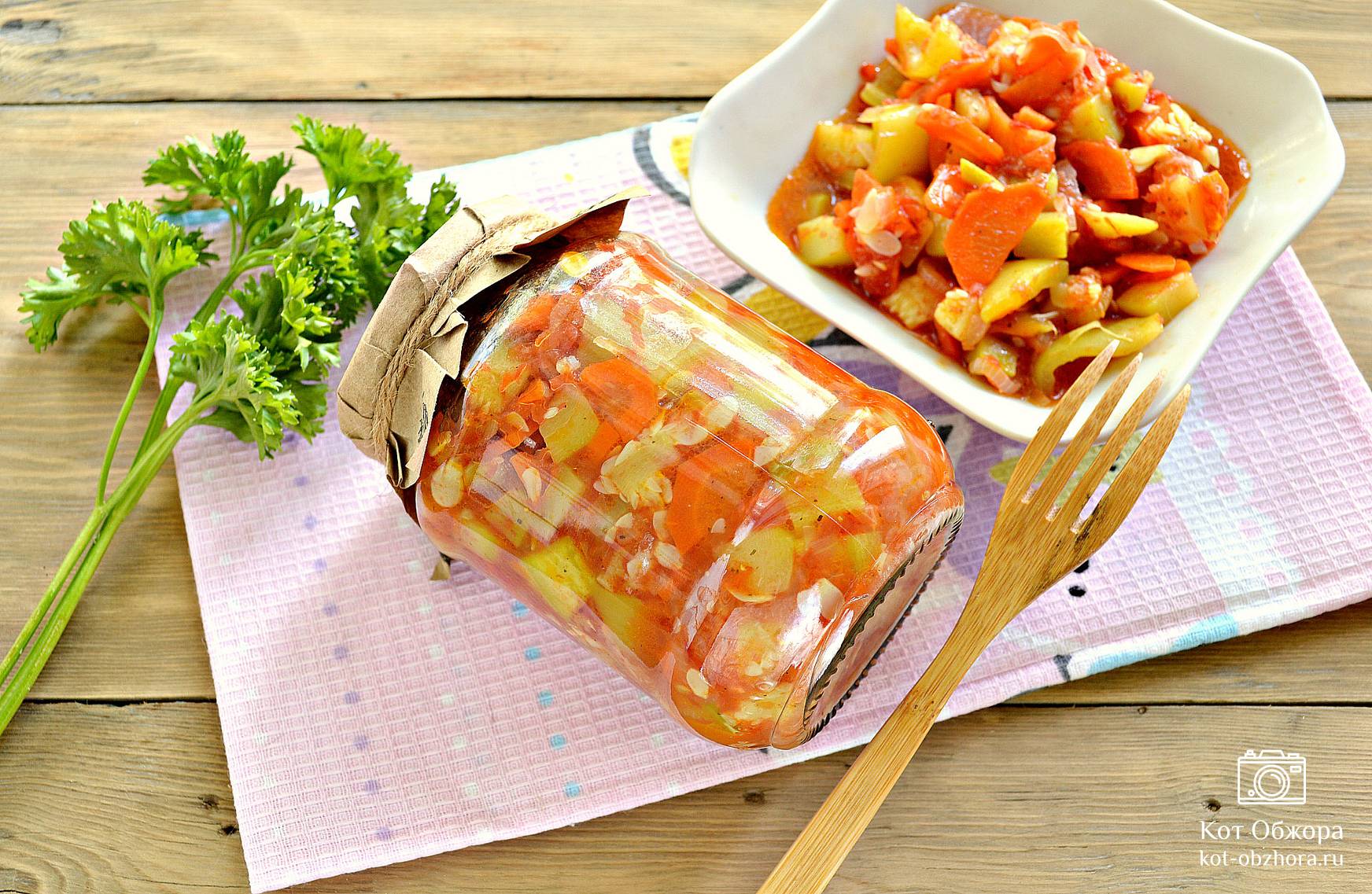 Лечо с кабачками и помидорами на зиму — пошаговый рецепт с