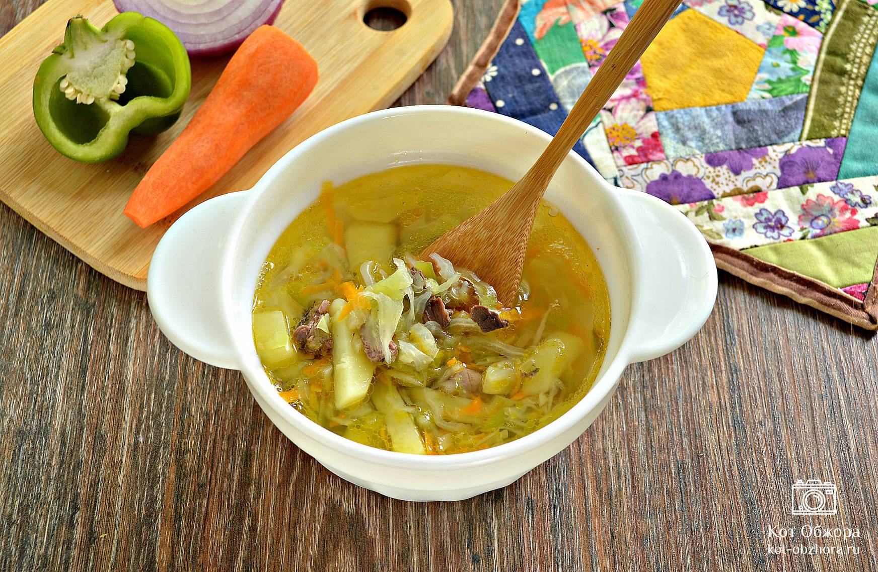 Суп щи из свежей капусты с говядиной рецепт с фото