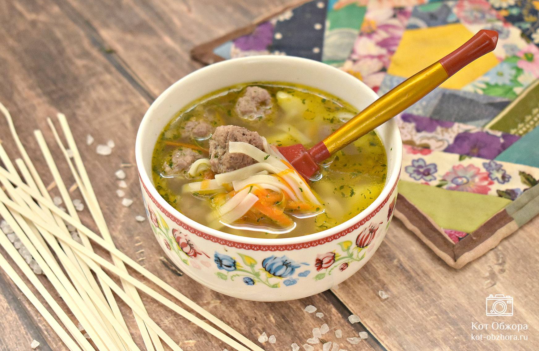 Быстрый, лёгкий суп-лапша на мясном бульоне - рецепт автора Ирина Мысина ✈ Амбассадор