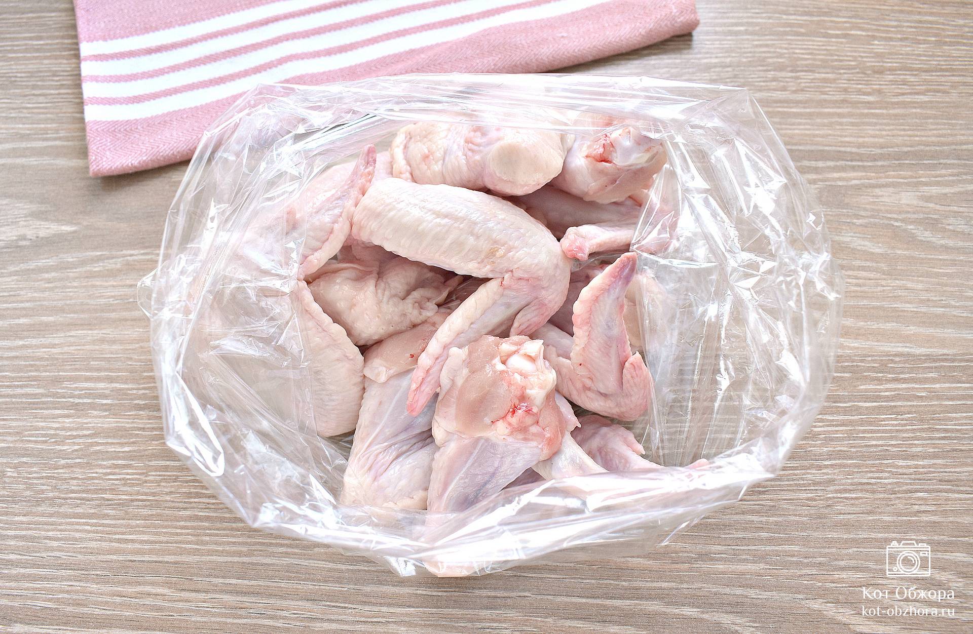 Куриные крылышки с картошкой в рукаве - рецепт автора Регина Кудрина 🌳