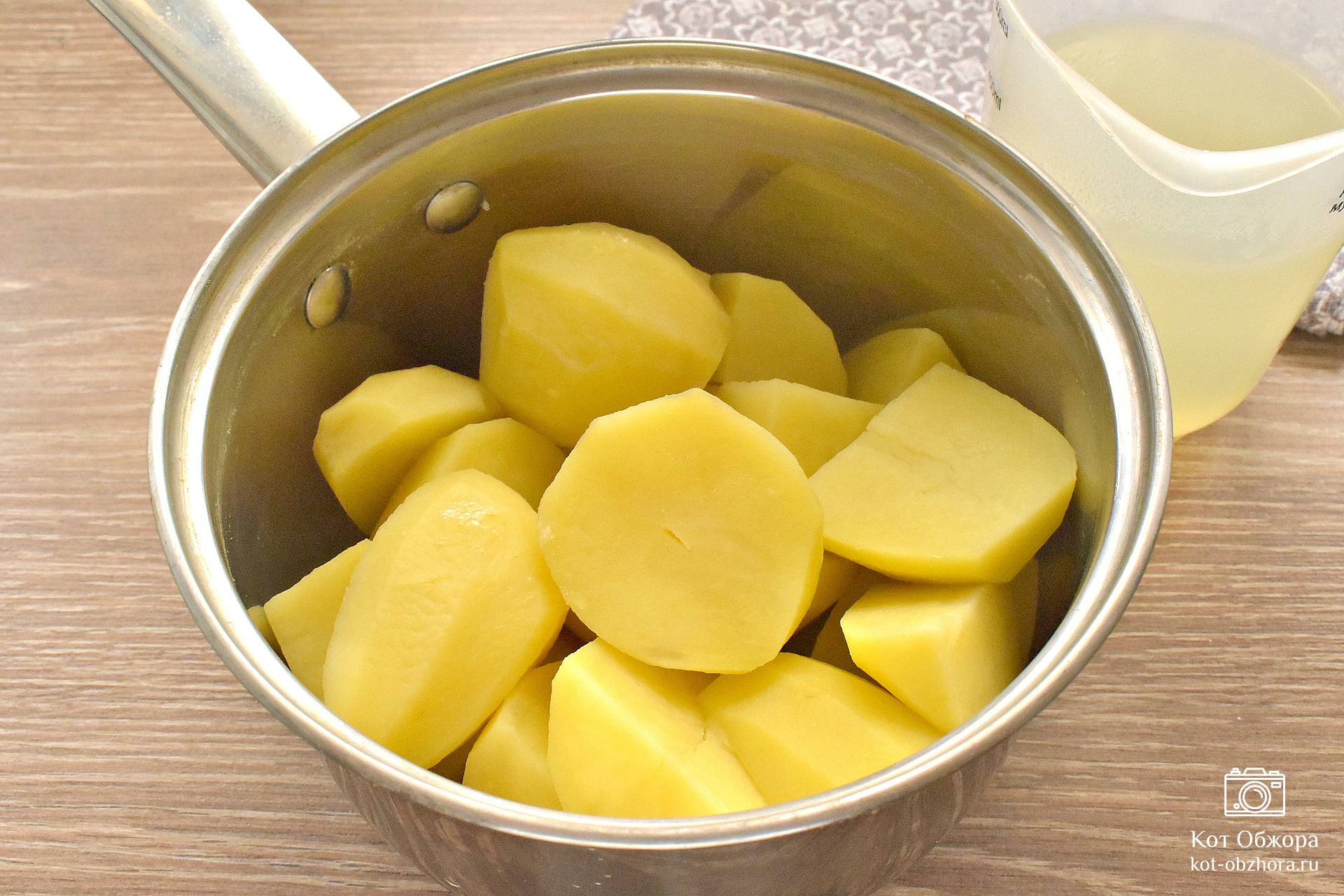Рецепт картофеля в молоке