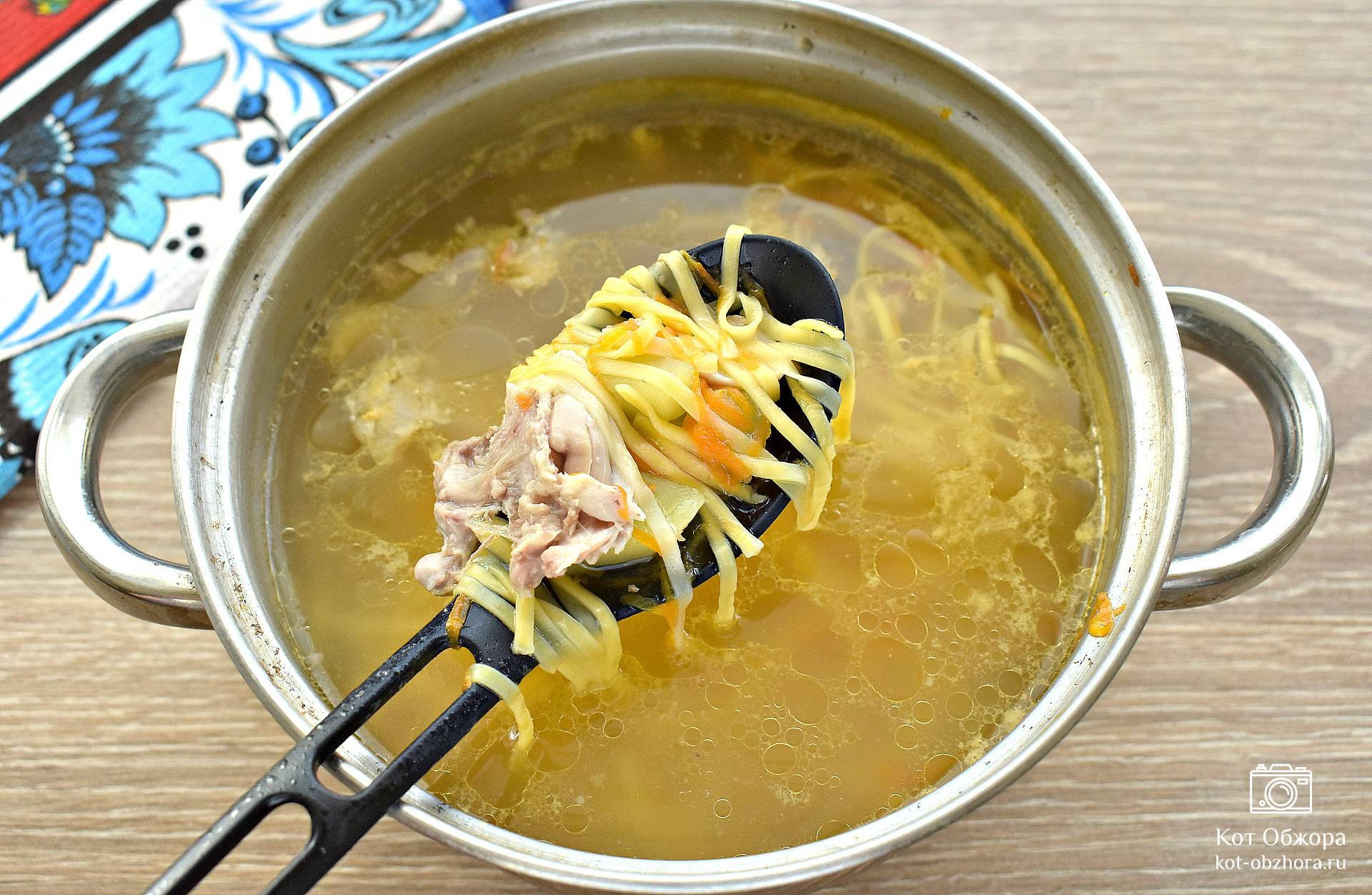 Куриный суп с вермишелью и картошкой, пошаговый рецепт с фото