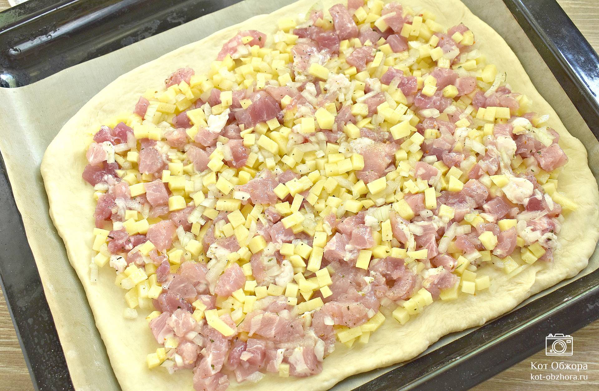 Пирог с мясом и картошкой в духовке - рецепт с фото пошагово
