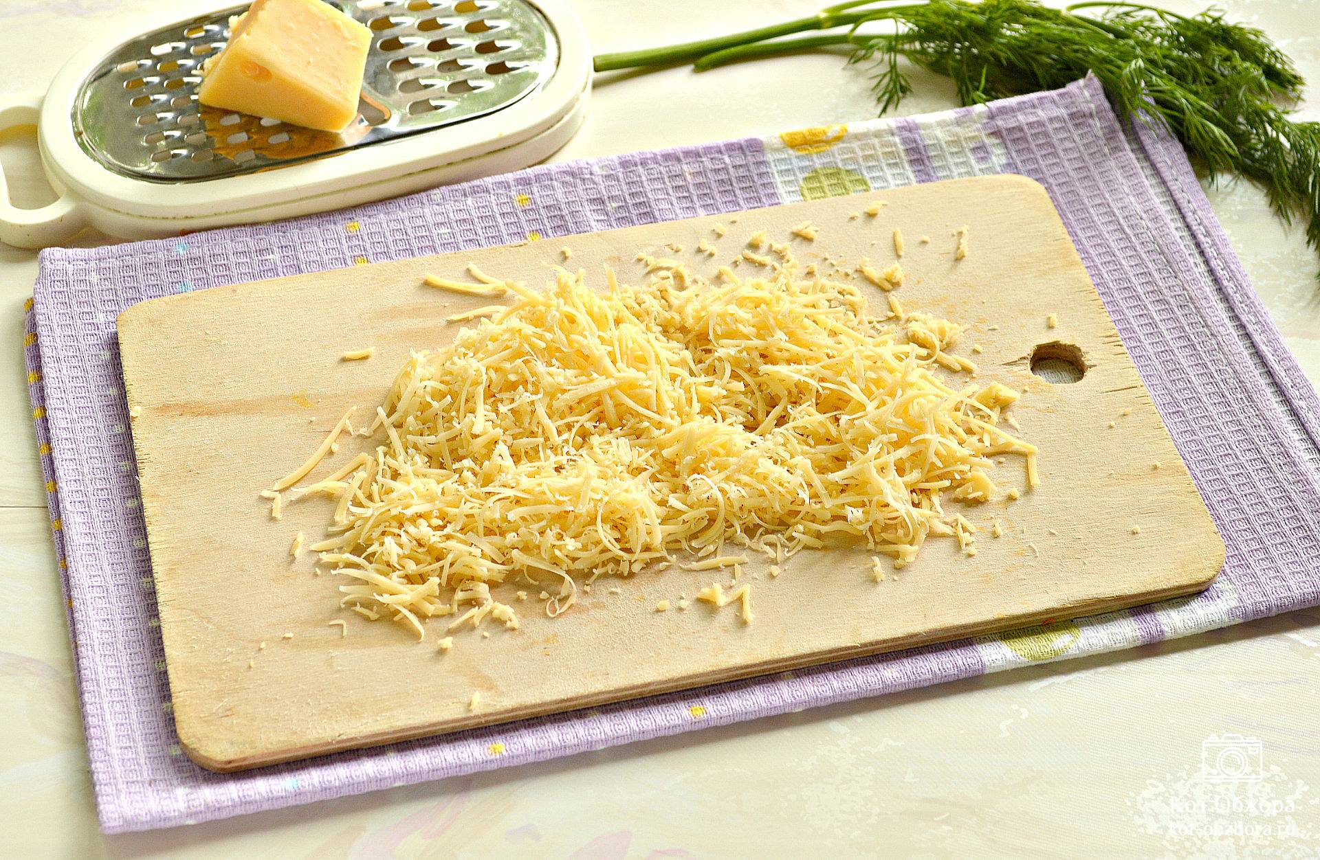 Сырный суп-пюре с плавленным и твердым сыром