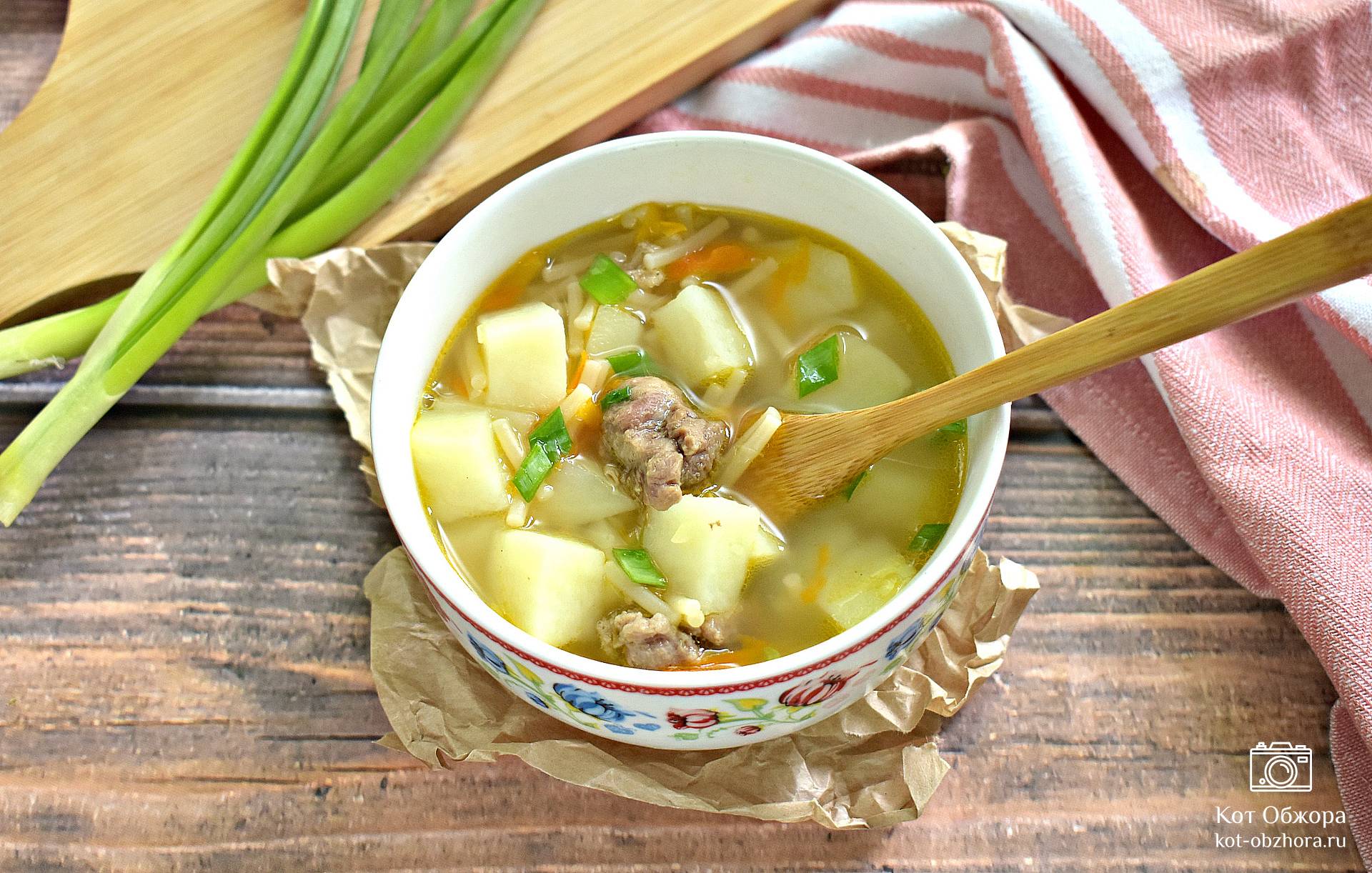 Щавелевый суп с рисом и картофелем