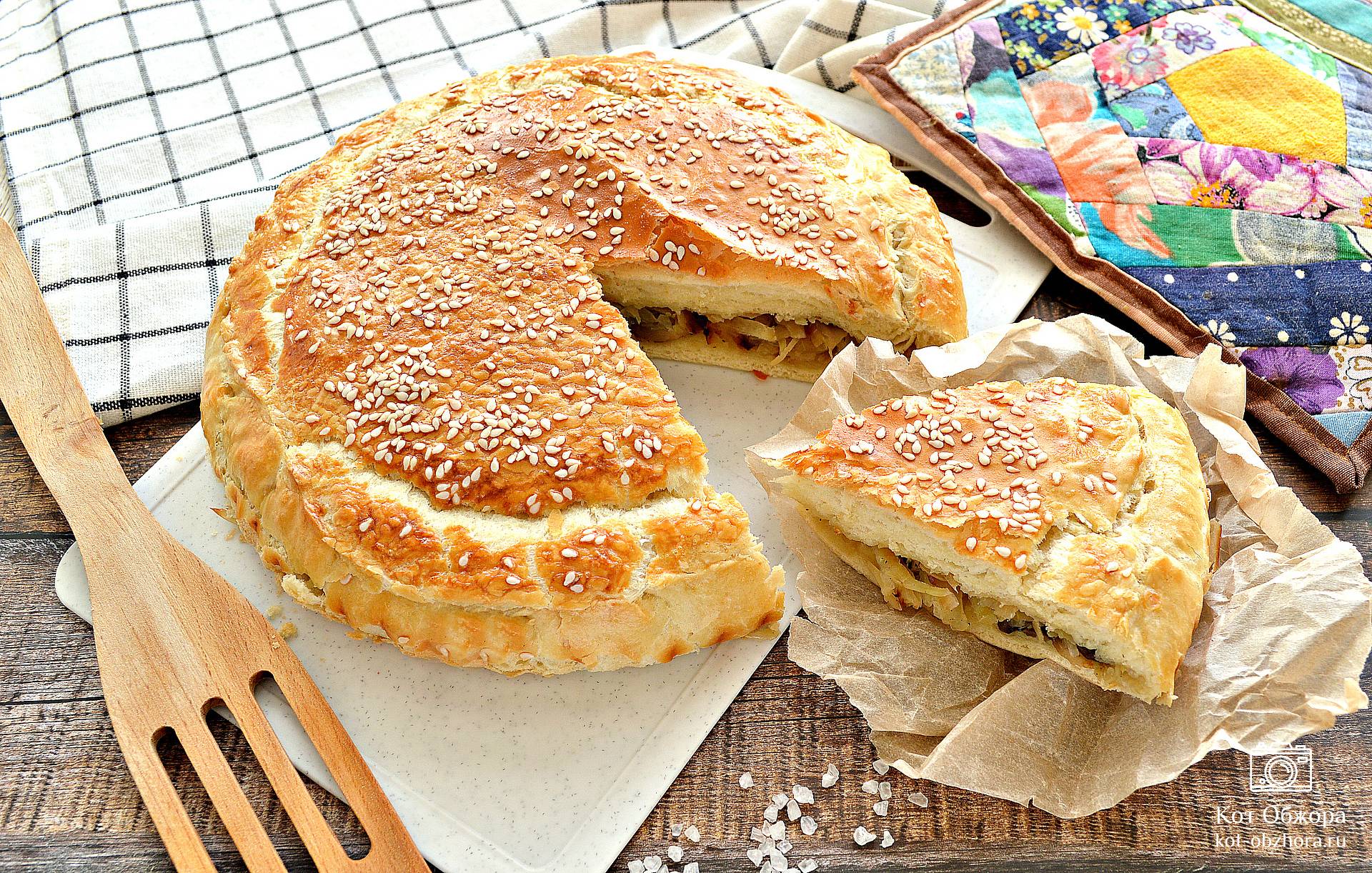 Как приготовить: Пирог из слоёного теста с капустой — рецепт и советы от Бабушки Эммы