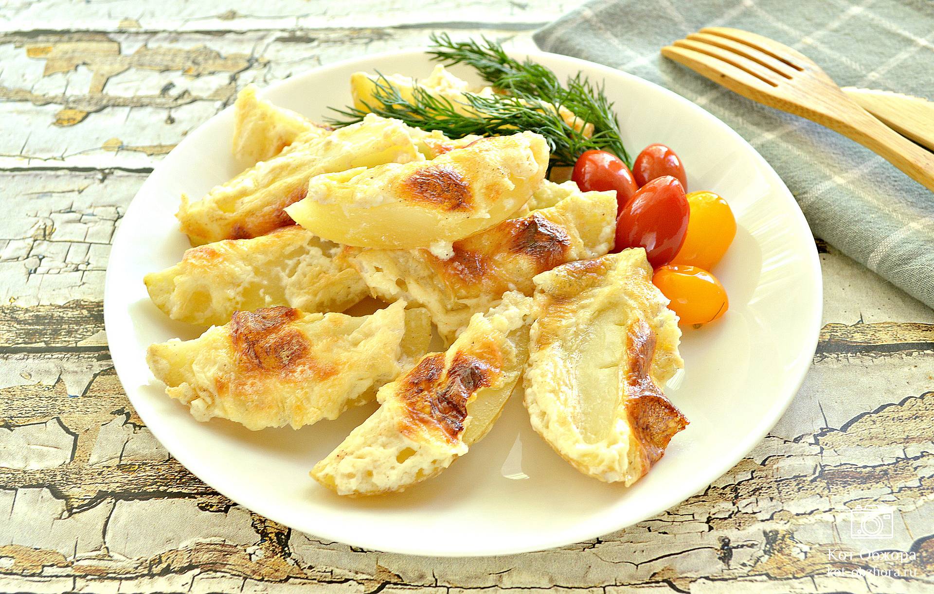 Картошка в сливках в духовке - рецепт с фото пошагово
