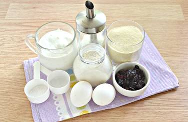 По списку готовим для манника продукты