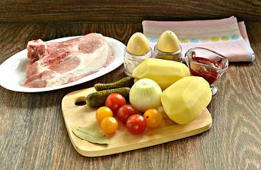 Для рецепта берём продукты по списку