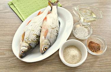 Для жарки возьмём нужные продукты