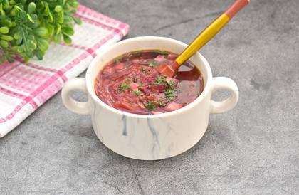 Борщ с ветчиной