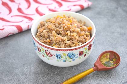Гречка по-купечески с копчёной курицей