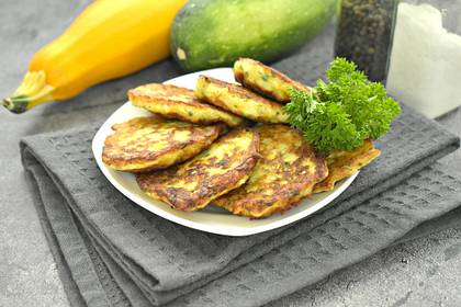 Кабачковые оладьи с рисовой мукой