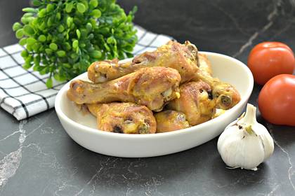 Курица с майонезом и чесноком в духовке