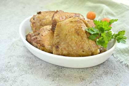 Курица в бальзамическом уксусе с чесноком