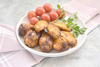 Куриные крылышки в майонезе в аэрогриле