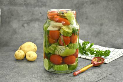 Маринованное овощное ассорти (не на зиму)