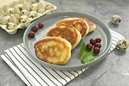 Оладьи на перепелиных яйцах для детей