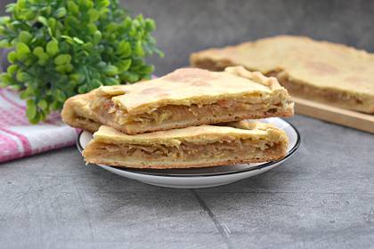 Песочный пирог с капустой