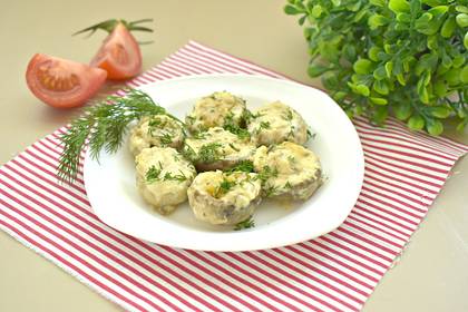 Шампиньоны с сыром в микроволновке