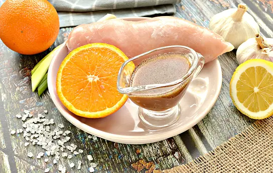 Апельсиновый маринад для куриной грудки