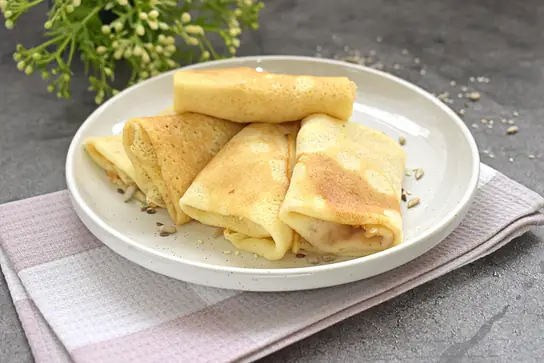 Блинчики с начинкой «2 сыра»