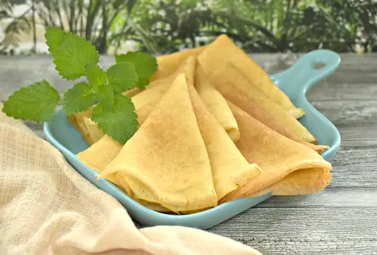 Блины из рисовой муки на кефире