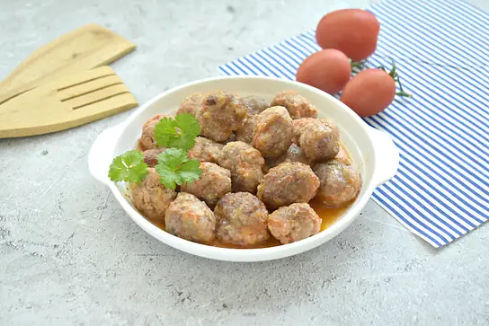 Фрикадельки с манкой в духовке