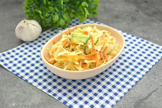 Капустный салат карри к шашлыку