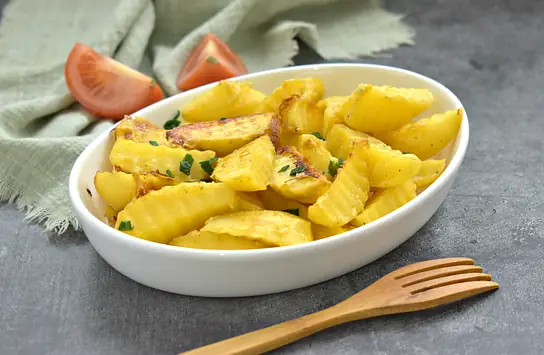 Картошка по-деревенски с майонезом и горчицей