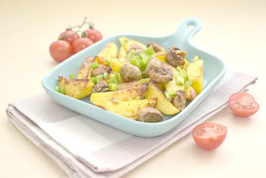 Картошка с грибами в аэрогриле