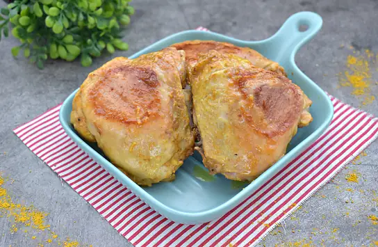 Куриные бёдрышки карри в мультиварке