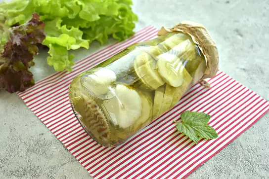 Маринованные огурцы кружочками