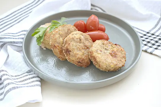 Мясные котлеты с картофелем в аэрогриле
