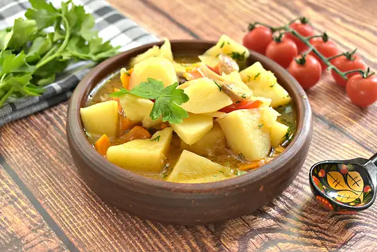 Запеченное рагу в духовке с баклажанами, картофелем и карри – пошаговый рецепт приготовления с фото