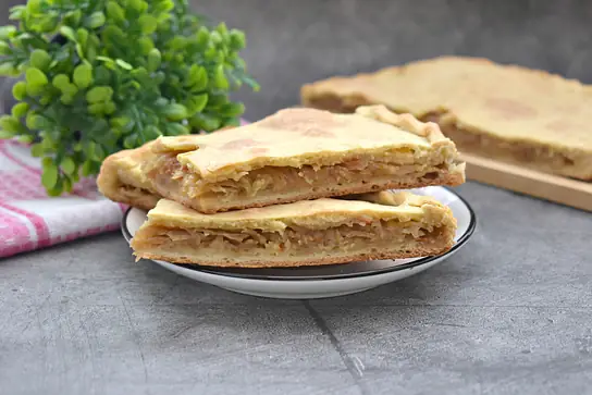 Песочный пирог с капустой