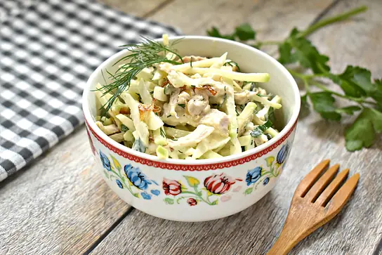 Салат из зелёной редьки и говядины • Рецепты и отзывы — natali-fashion.ru