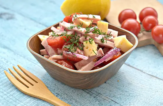 Греческий салат с брынзой рецепт – Греческая кухня: Салаты. «Еда»