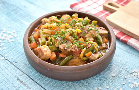 Свинина с овощами на сковороде - очень простой рецепт с пошаговыми фото