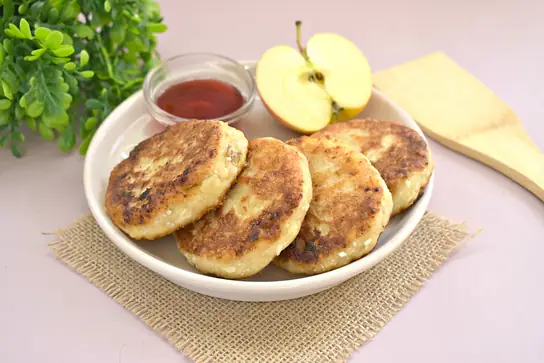 Сырники с яблоком и бананом