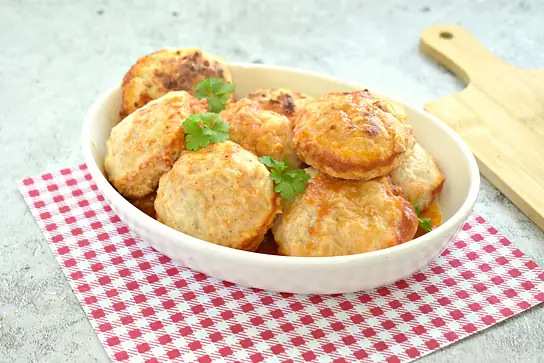 Тефтели из куриного фарша с рисом в духовке