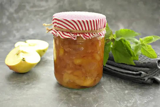 Варенье из яблок с мятой