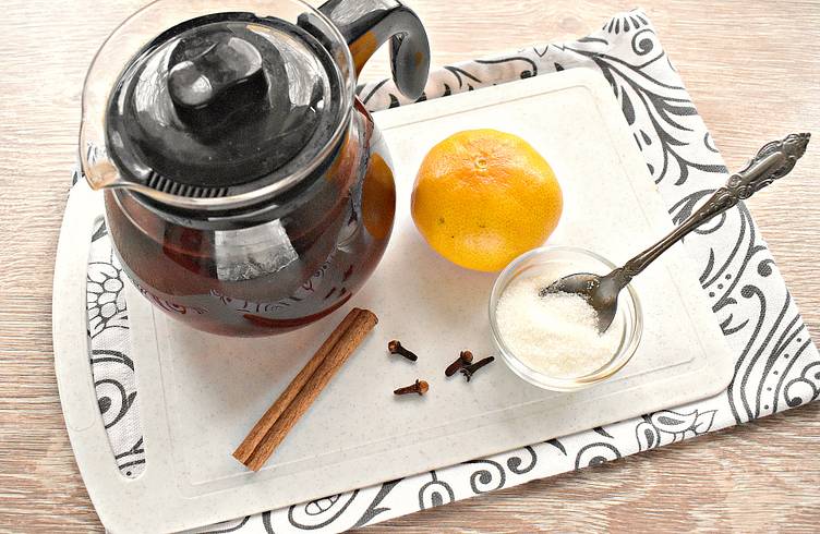 Яблочный чай с корицей и гвоздикой, рецепт с фото — irhidey.ru